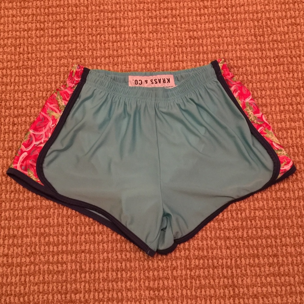 Krass & Co Baby Blue Athletic Shorts Small